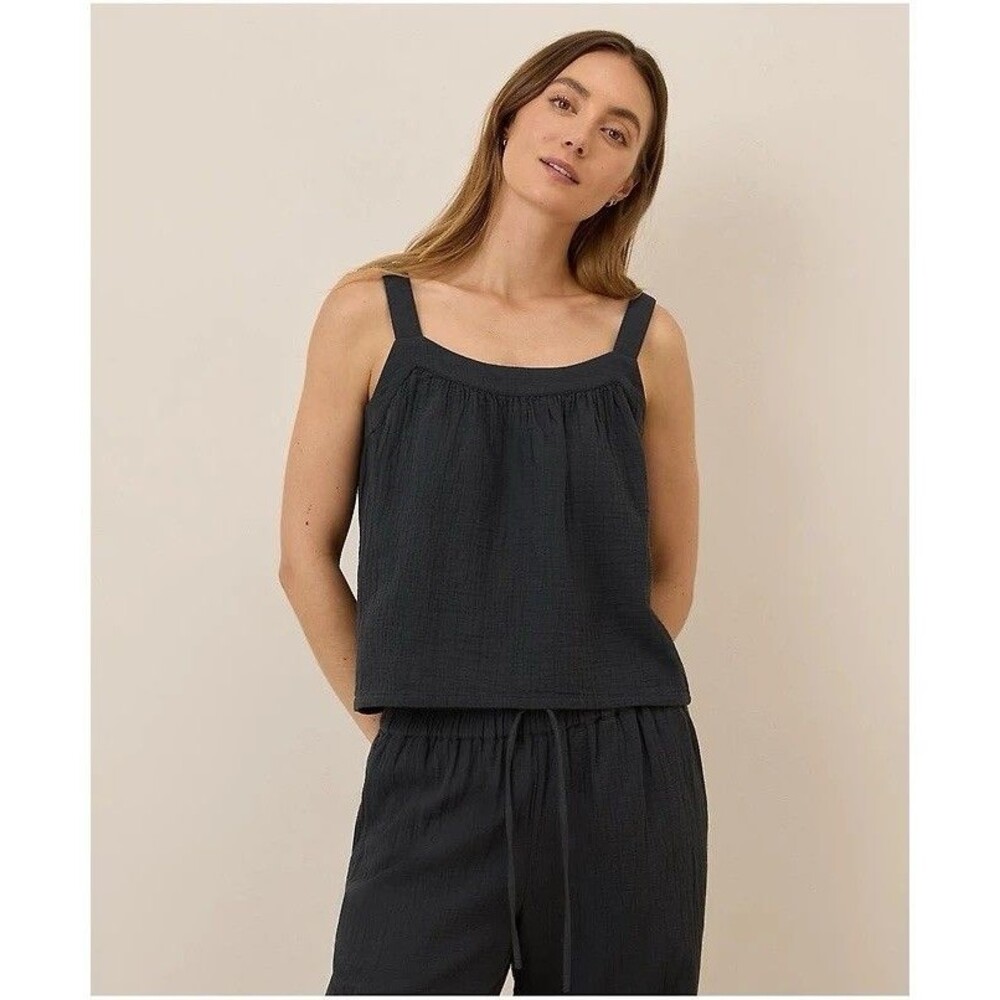 Womens Size M Pact Double Gauze Square Neck Cami EUC